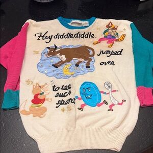 Vintage nursery rhyme sweater